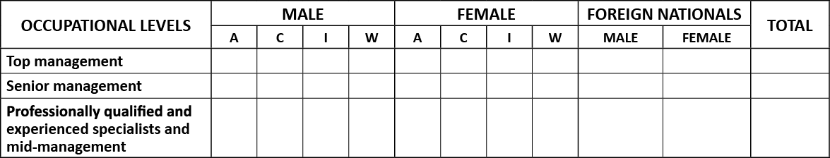 how to develop an employment equity plan 6 transformation talk employee profile format