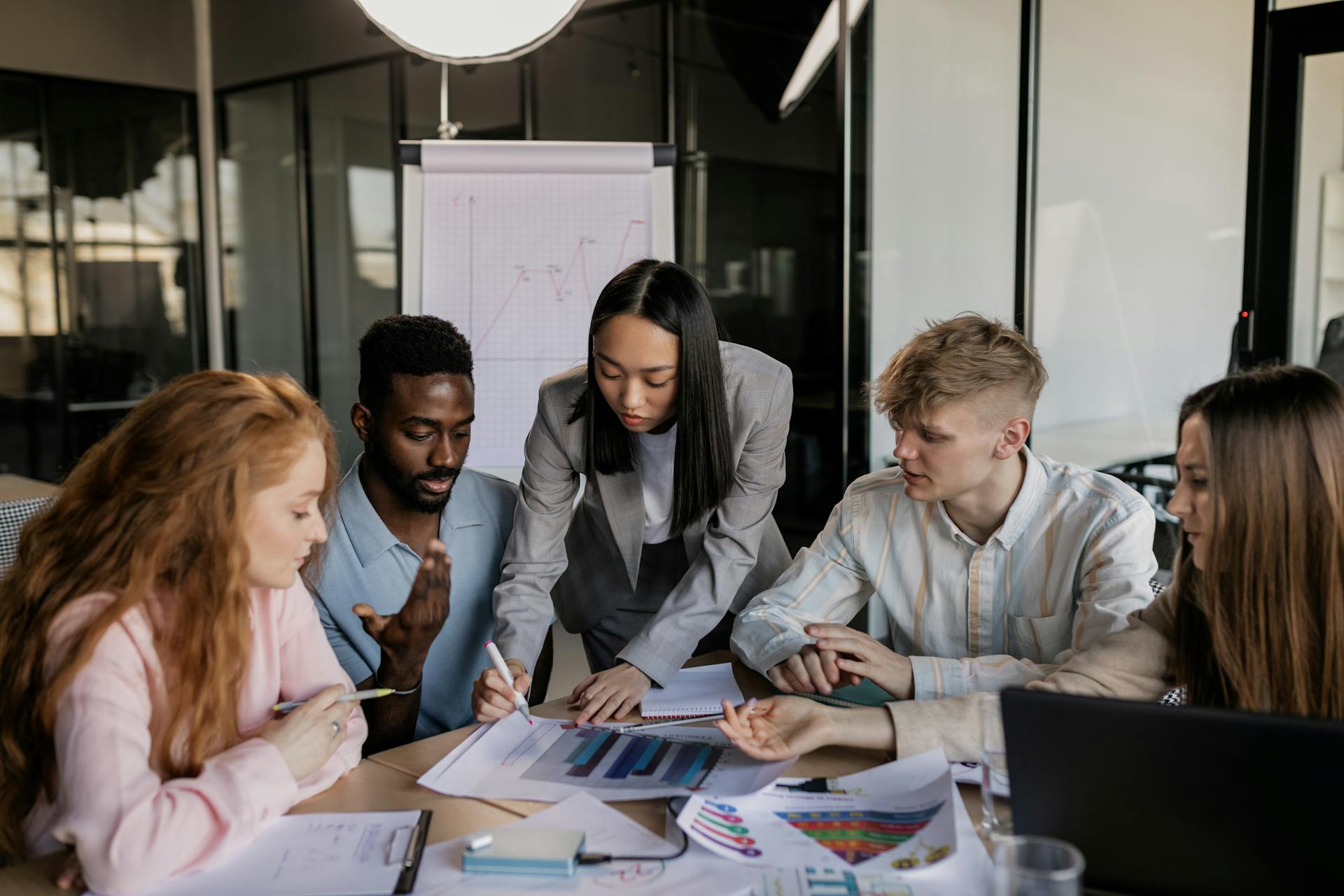 People in a meeting