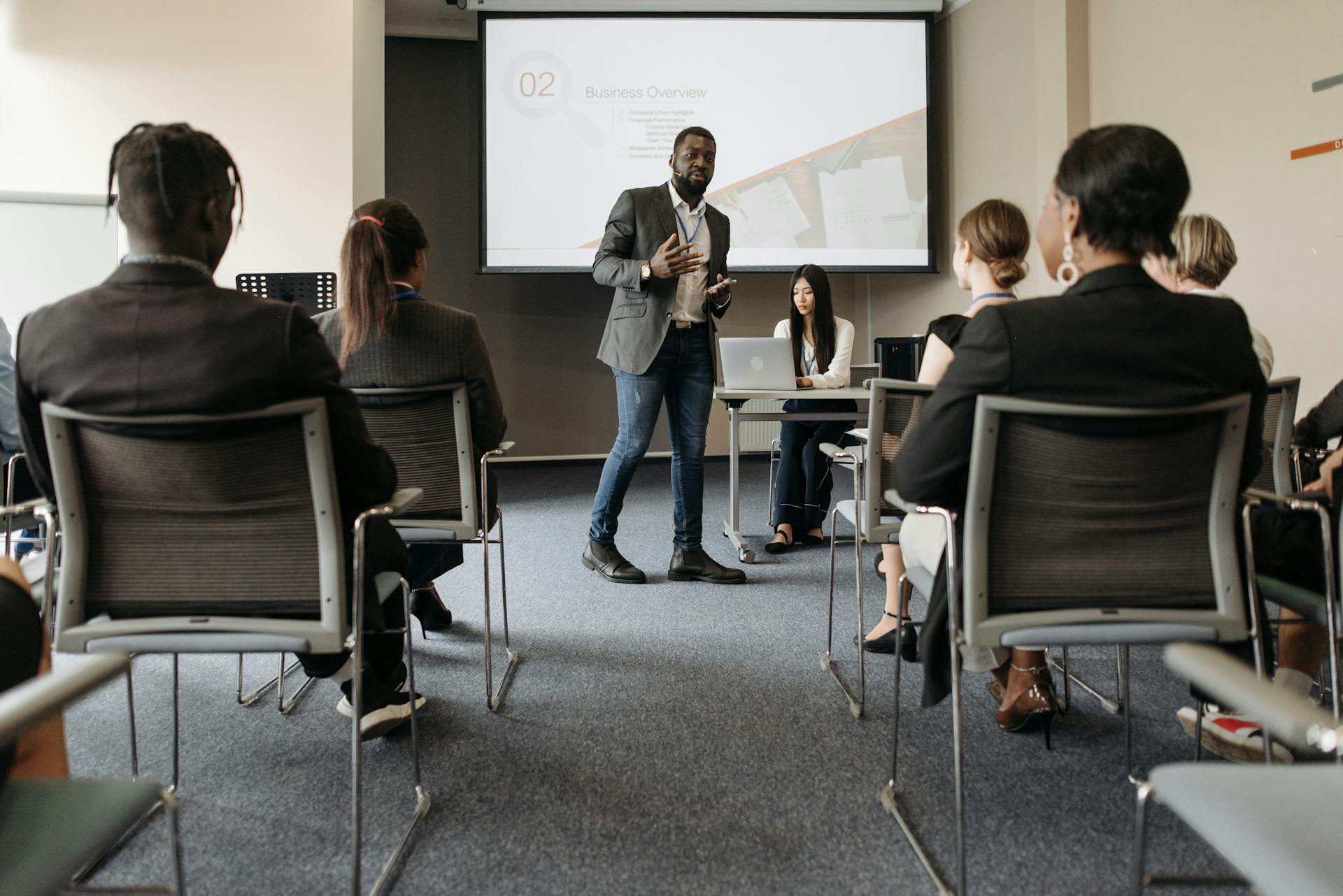People in a meeting